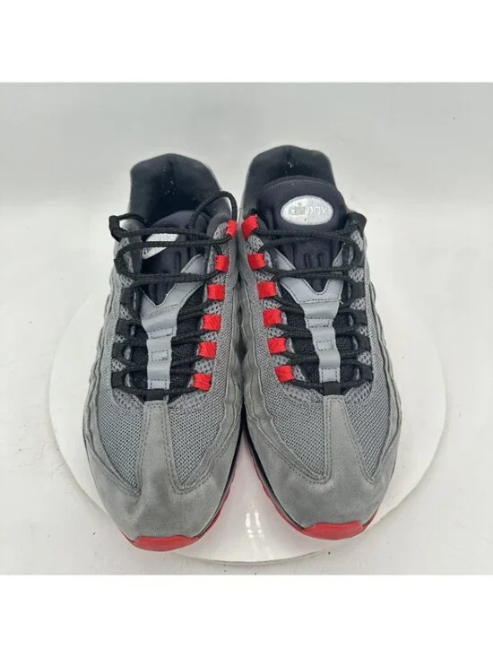 Nike Air Max 95 Men Size 12 314350-997 Grey Black Red Training Shoes - Picture 4 of 10